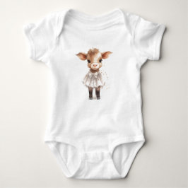Sweet Baby Koe Kalf in een jurk Romper