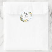 Sweet Baby Lemon Baby shower Dank u Sticker (Tas)