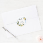 Sweet Baby Lemon Baby shower Dank u Sticker (Envelop)