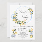 Sweet Baby Lemon Baby shower Kaart (Voorkant)