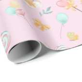 Sweet Baby Llama Pink Cadeaupapier (Rol Hoek)