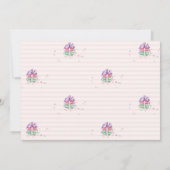 Sweet Baby Macarons Striped Birthday Kaart (Achterkant)