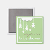 Sweet Baby Neutral mobiel Baby shower Favor Magneet (Voorkant / Achterkant)