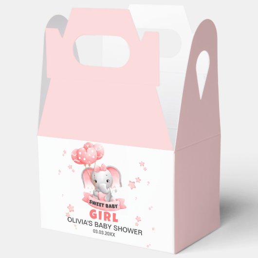 Sweet Baby Olifant Baby shower Bedankdoosjes (Open)