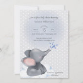 Sweet Baby Olifant Baby shower Kaart (Voorkant)