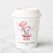 Sweet Baby Olifant Baby shower Papieren Bekers (Achterkant)