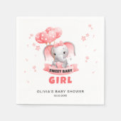 Sweet Baby Olifant Baby shower Servet (Voorkant)