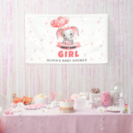 Sweet Baby Olifant Baby shower Spandoek