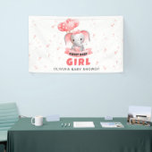 Sweet Baby Olifant Baby shower Spandoek (Beurs)