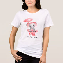 Sweet Baby Olifant Baby shower Tri-Blend Shirt