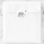 Sweet Baby Olifant Sticker Label, Feestgeschenk La (Tas)
