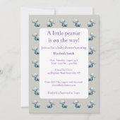 Sweet baby olifanten pasgeboren cadeau baby shower kaart (Voorkant)