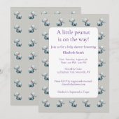 Sweet baby olifanten pasgeboren cadeau baby shower kaart (Voorkant / Achterkant)