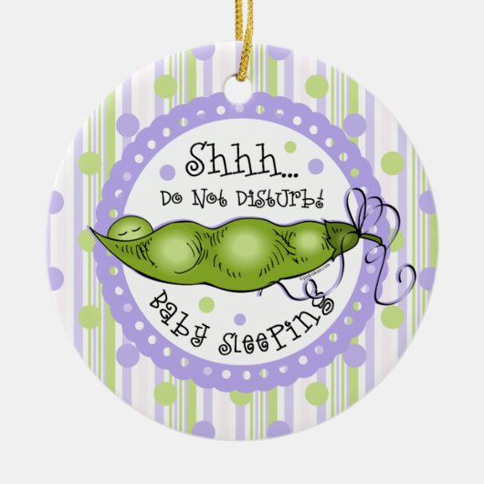 Sweet Baby Pea door Nursery Hanger Ornament (Voorkant)