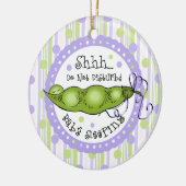 Sweet Baby Pea door Nursery Hanger Ornament (Links)