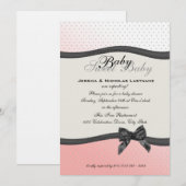 Sweet Baby Polka Dots en boog Kaart (Voorkant / Achterkant)