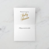 Sweet Baby Roze en goudConfetti Bedankkaart (Binnen)