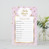 Sweet Baby roze en goudhoudend Baby shower - Verni (Staand voorkant)