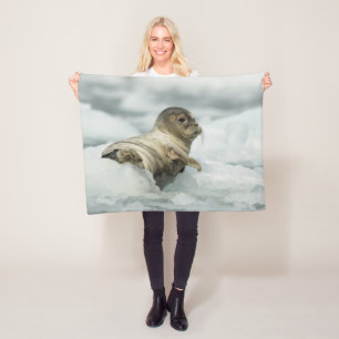 Sweet Baby Seal Fleece Deken