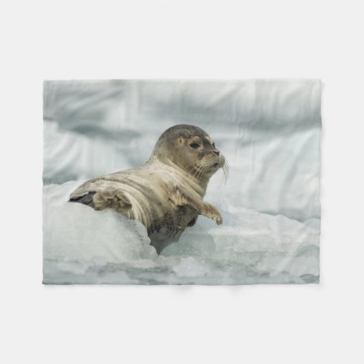 Sweet Baby Seal Fleece Deken (Voorkant (Horizontaal))