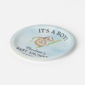 Sweet Baby shower 7-inch Bord (Gekanteld)