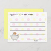 Sweet Baby shower Advice Kaarten (Voorkant / Achterkant)