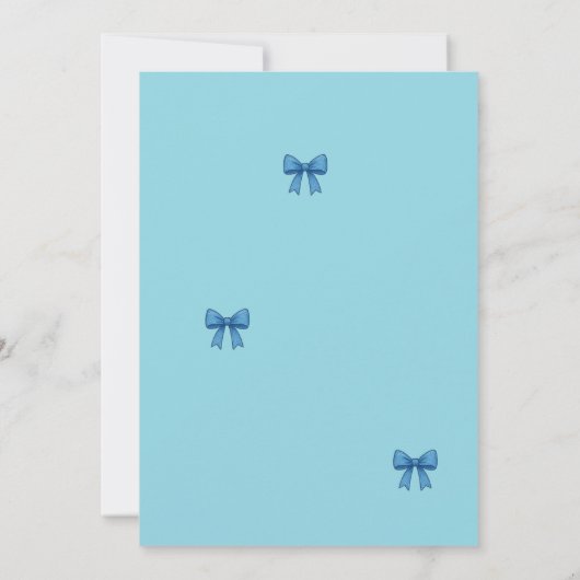 Sweet Baby Shower Invitation | Cute Bear Theme Kaart (Achterkant)