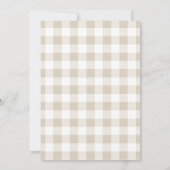 Sweet Baby shower Mallard Duck Gingham Kaart (Achterkant)