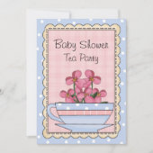 Sweet Baby shower Tea Party Invitation Kaart (Voorkant)