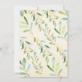 Sweet Baby Sloth Baby shower Kaart (Achterkant)