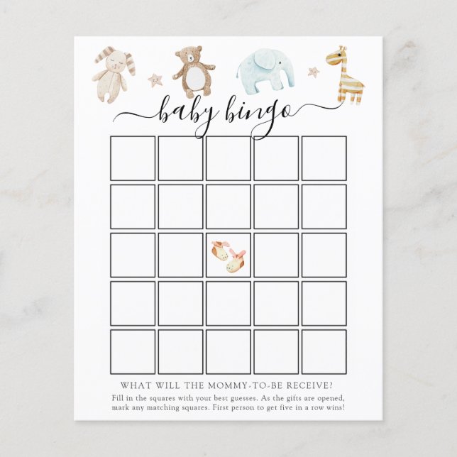 Sweet  Baby Speys Bingo Game Kaart (Voorkant)