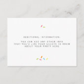 Sweet Baby Sprinkle Insert Informatiekaartje (Voorkant)