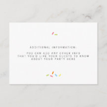 Sweet Baby Sprinkle Insert