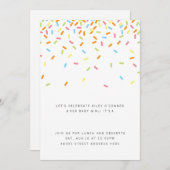 Sweet Baby Sprinkle nodigt uit Kaart (Voorkant / Achterkant)