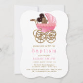Sweet Baby Stroller Pram Baptism Christening Kaart (Voorkant)
