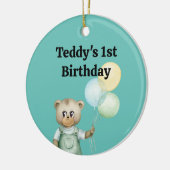 sweet baby teddy bear keramisch ornament (Links)