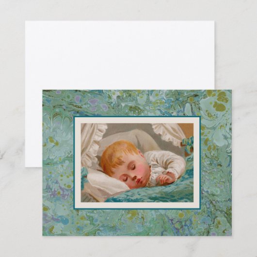 Sweet Baby Uitnodiging (Voorkant / Achterkant)