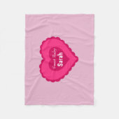 Sweet Baby Valentijnsdag Baby Meisje Deken (Voorkant)