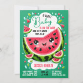 Sweet Baby Watermelon Theme Baby shower Kaart (Voorkant)