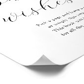 Sweet Baby wenst Baby shower Guestbook Poster (Hoek)