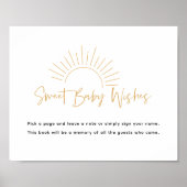 Sweet Baby Wishes Boho Sunshine Poster (Voorkant)