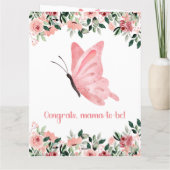 Sweet Baby Wishes Expecting Mom Zwangerschap Gefel Kaart (Achterkant)