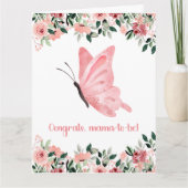 Sweet Baby Wishes Expecting Mom Zwangerschap Gefel Kaart (Voorkant)