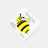 Sweet Baby Yellow Bumble Bee Baby shower Servetten (Hoek)