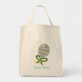Sweet Baby Yellow Green Baby Rattle Canvas tas (Voorkant)