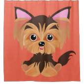 Sweet Baby Yorkie Douchegordijn (Voorkant)