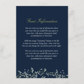 Sweet Baby's Breath Bruiloft invoegen Kaart (Voorkant)