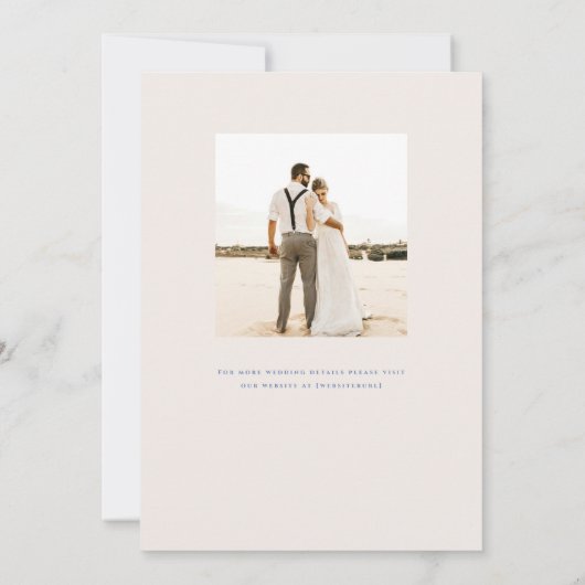 Sweet Baby's Breath bruiloft Kaart (Achterkant)