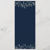 Sweet Baby's Breath bruiloft programma Programmakaart (Achterkant)