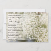 Sweet Baby's Breath Wedding Invitation Kaart (Achterkant)
